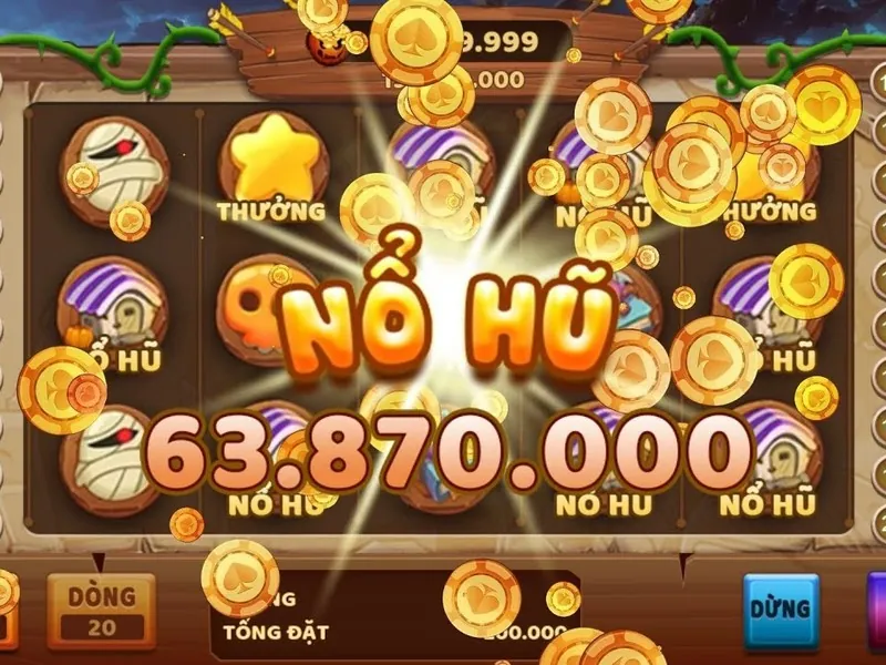 Màn hình trò chơi slot với biểu tượng jackpot tại xn88